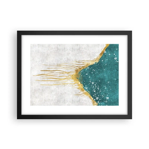 Plakát v černém rámu - Zlatý příliv - 40x30 cm