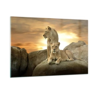 Obraz na skle - Královský majestát - 120x80 cm