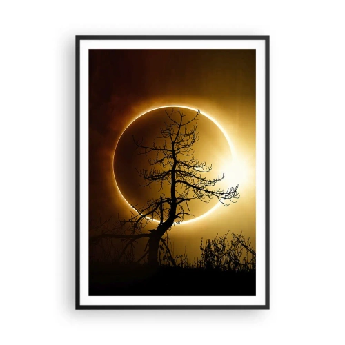 Plakát v černém rámu - Úplné zatmění - 70x100 cm