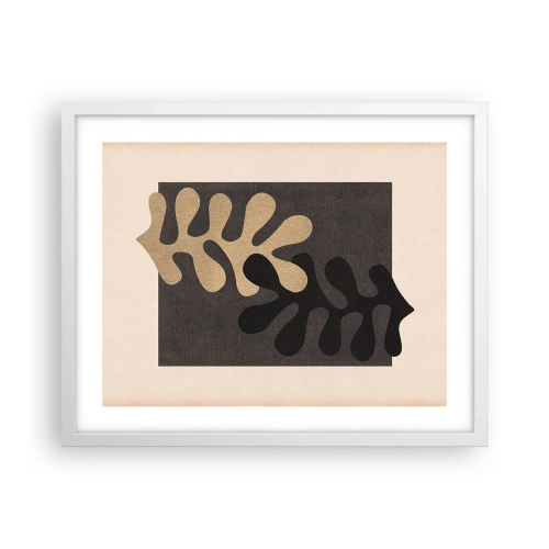 Plakát v bílém rámu - Nepřítomnost a doplnění - 50x40 cm