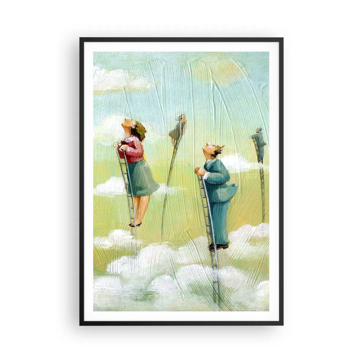 Plakát v černém rámu - Za svým snem - 70x100 cm