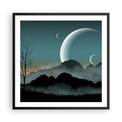 Plakát v černém rámu - Karneval hvězdné noci - 60x60 cm