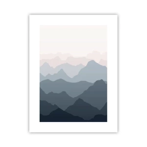 Plakát - Vlny hor - 30x40 cm