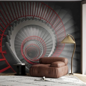 Fototapeta Samolepicí Deluxe Sticker - Architektonické hry - Architektura, Schody, Průmyslový - 250x175 cm