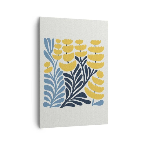 Obraz na plátně - Sluneční záhon - 70x100 cm