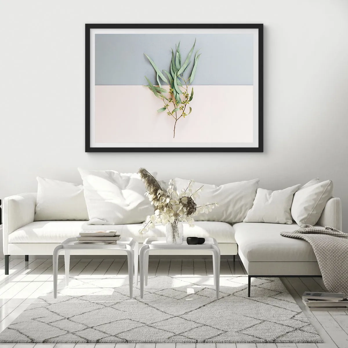 Plakát v černém rámu - Pastelová jemnost - 70x50 cm