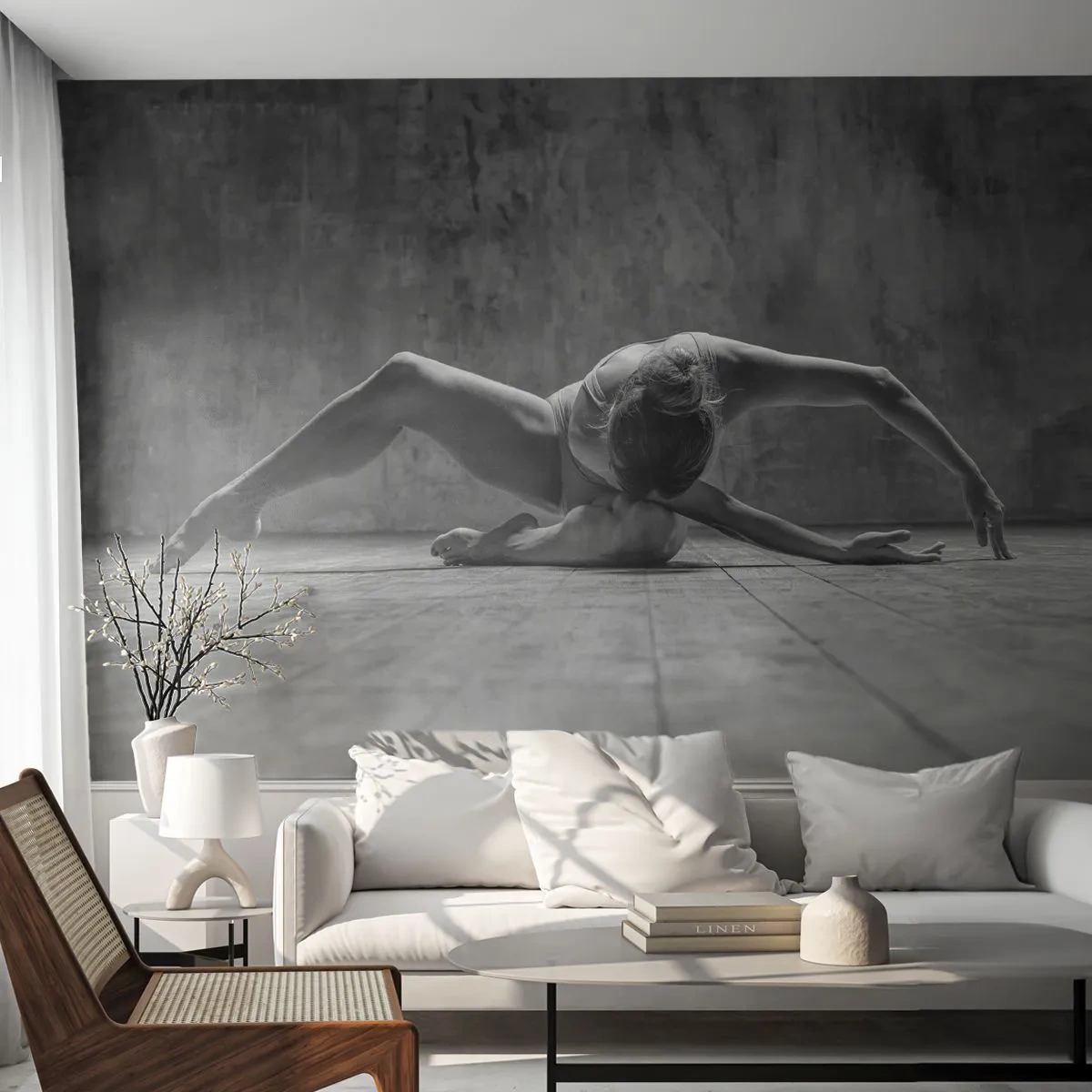 Fototapeta Premium Sand - Nalezená symetrie - Balerína, Balet, Tanec - 100x70 cm