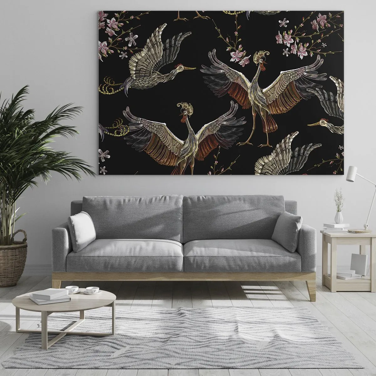 Obraz na skle - Pohádkový pták - 100x70 cm