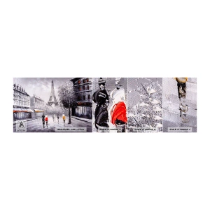 Fototapeta Vzorek Standard Eco - Pařížská procházka - Město, Paříž, Eiffelova věž - 100x30 cm