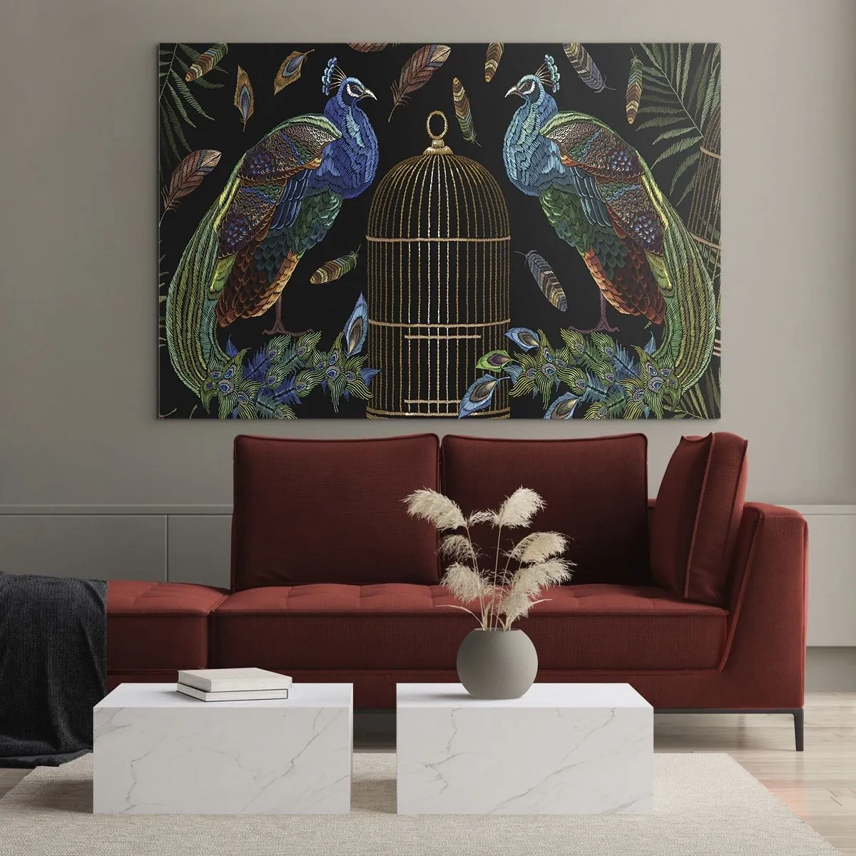 Obraz na skle - V královském rouchu - 100x70 cm