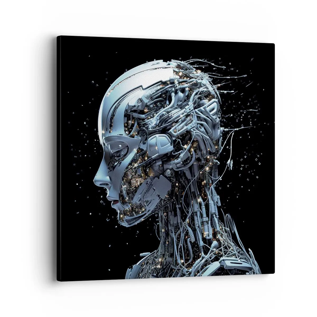 Obraz na plátně - Technologie je žena - 40x40 cm