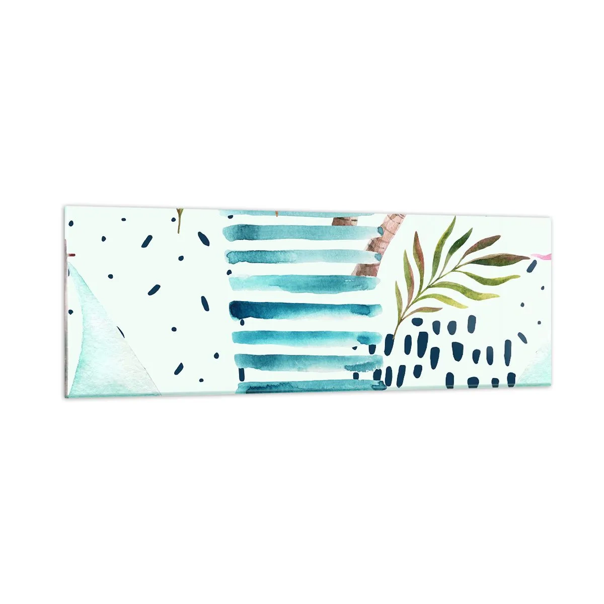 Obraz na skle - Prázdniny pod palmami - 90x30 cm