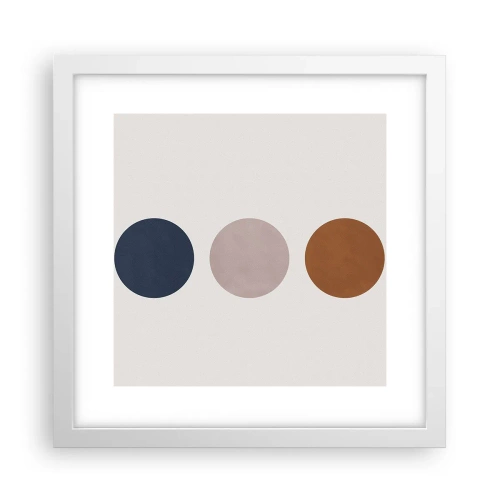 Plakát v bílém rámu - Symbol dokonalosti - 30x30 cm