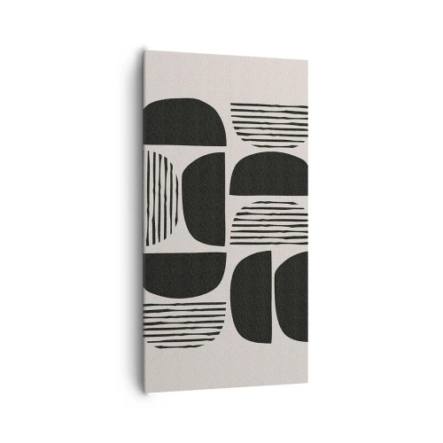 Obraz na plátně - Polovičaté soustavy - 65x120 cm