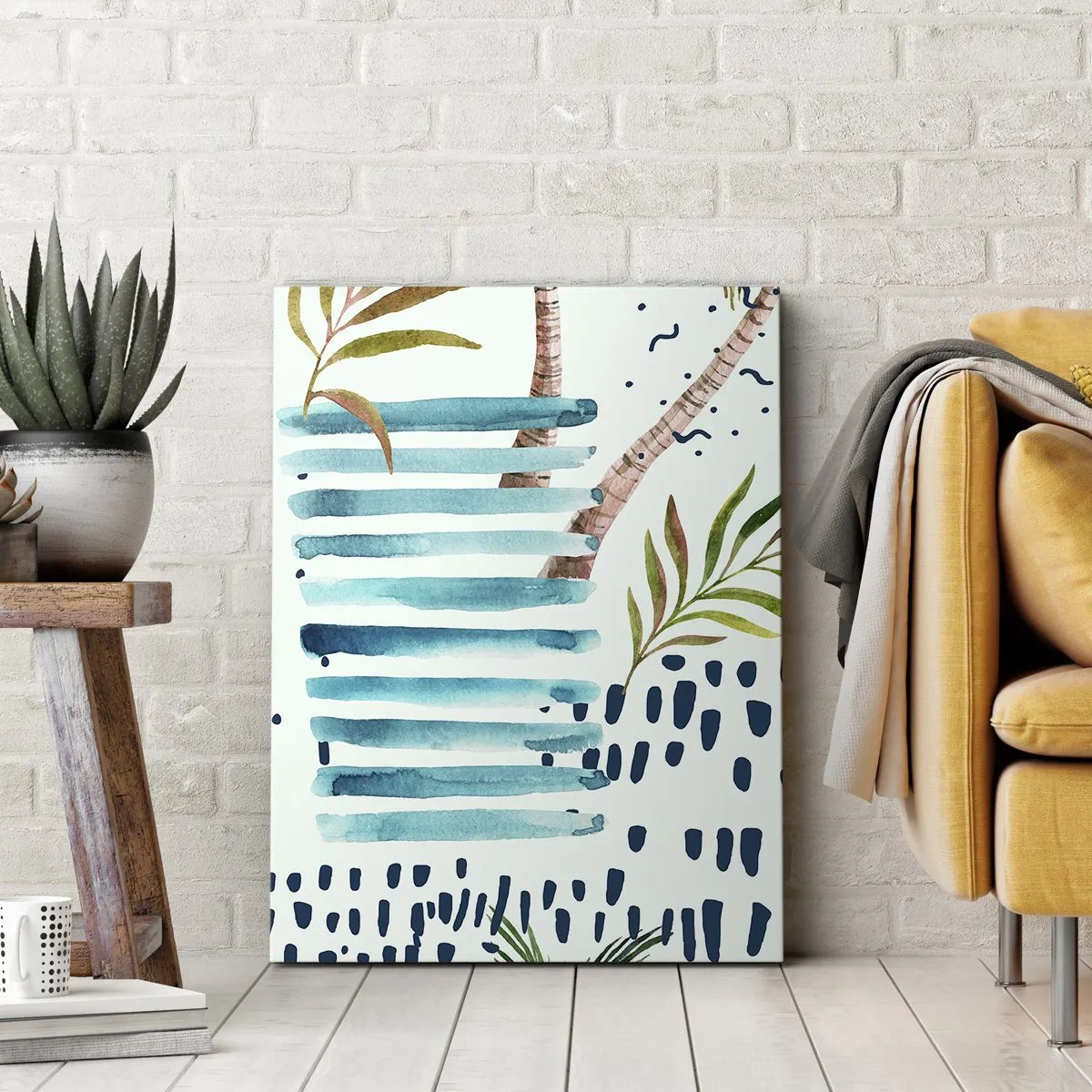 Obraz na plátně - Prázdniny pod palmami - 70x100 cm