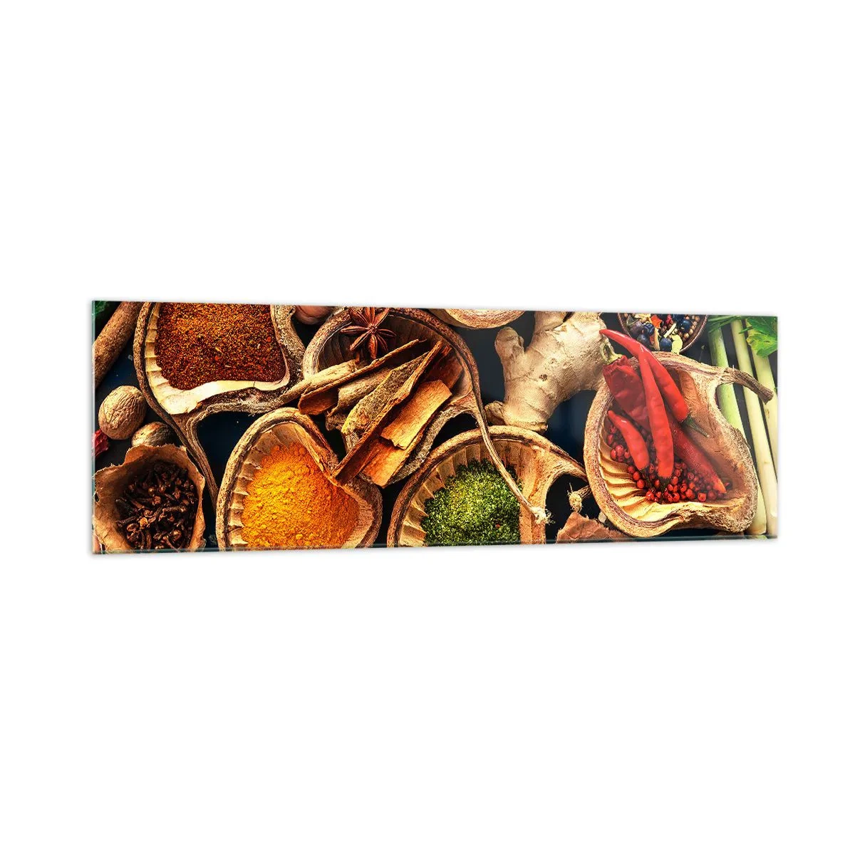 Obraz na skle - Vezmi si, co chceš - 160x50 cm