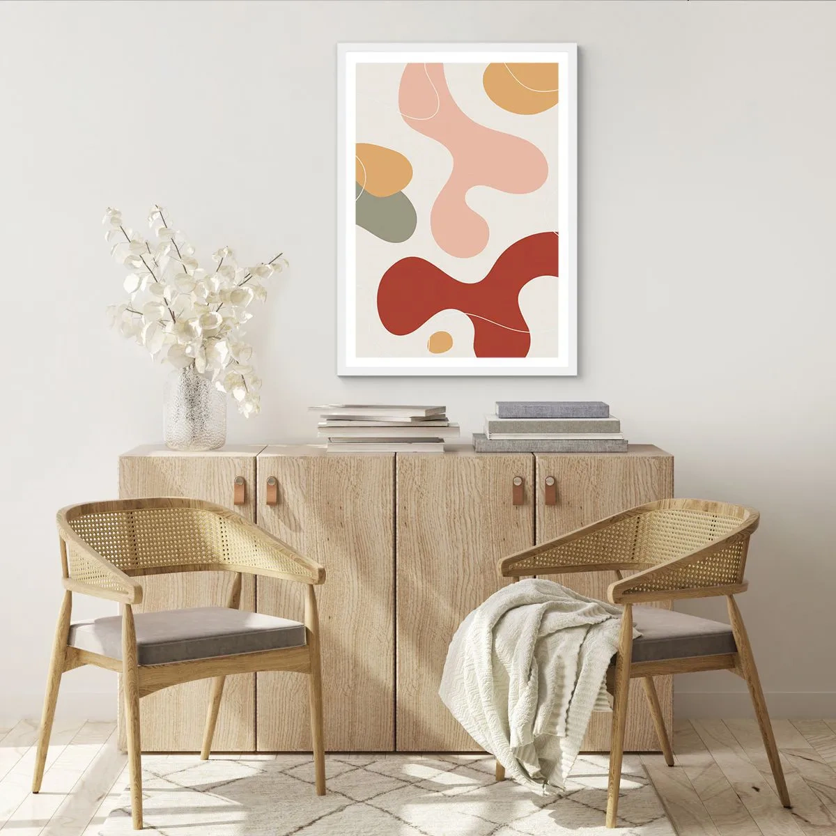 Plakát v bílém rámu - Klikyháky - 50x70 cm