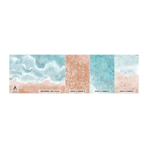 Vzor Fototapety Samolepicí Deluxe Sticker - Abstrakce mraků - Pláž, Krajina, Moře - 100x30 cm