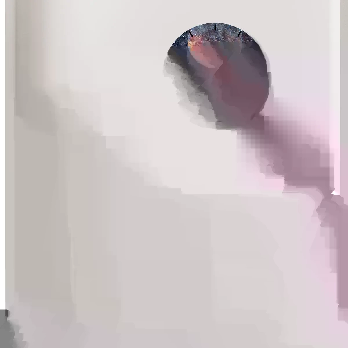 Nástěnné hodiny - Stavět si vzdušné zámky - 40x40 cm