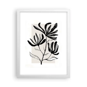 Plakát v bílém rámu - Náčrtek pro herbář - 30x40 cm