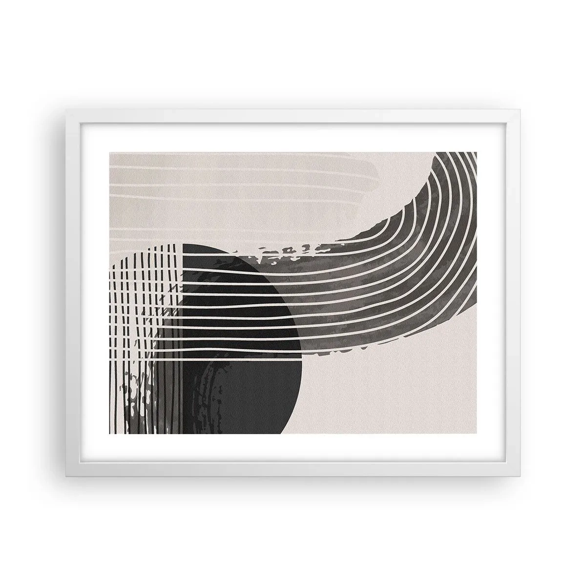 Plakát v bílém rámu - Tam a zpět - 50x40 cm