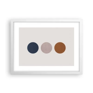 Plakát v bílém rámu - Symbol dokonalosti - 40x30 cm