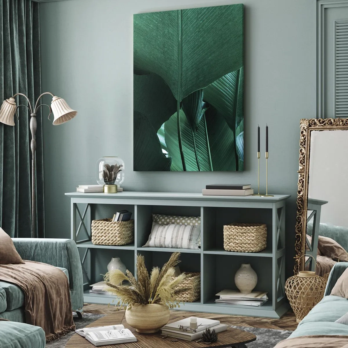 Obraz na plátně - Obrácené ke světlu - 45x80 cm