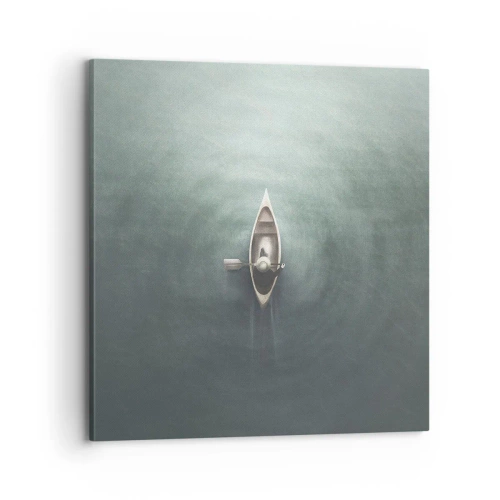 Obraz na plátně - Přes měsíční jezero - 70x70 cm