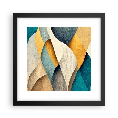Plakát v černém rámu - Rytmus a vlnění - 30x30 cm