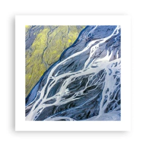 Plakát - Jeskynní malby přírody - 40x40 cm