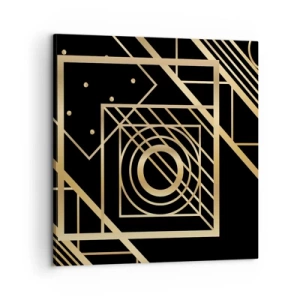Obraz na plátně - Zlatá geometrie - 60x60 cm