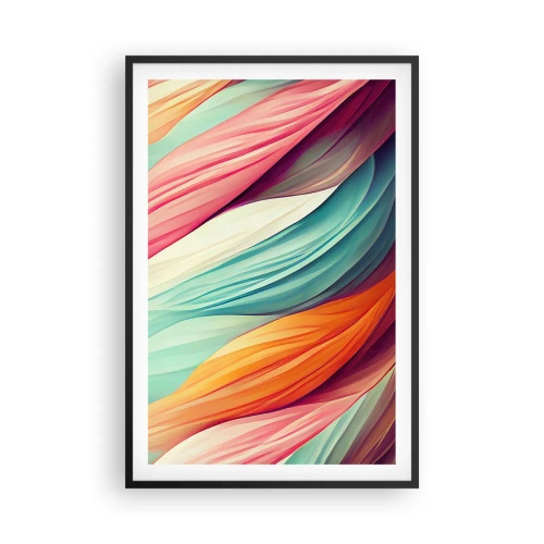 Plakát v černém rámu - Duhový uzel - 61x91 cm