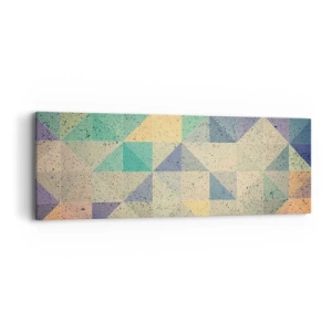 Obraz na plátně - Republika trojúhelníků - 90x30 cm