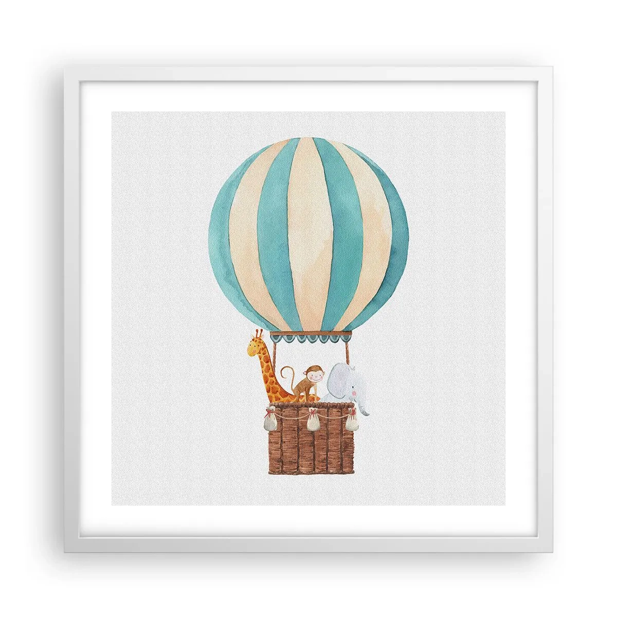 Plakát v bílém rámu - Fantastický výlet - 50x50 cm