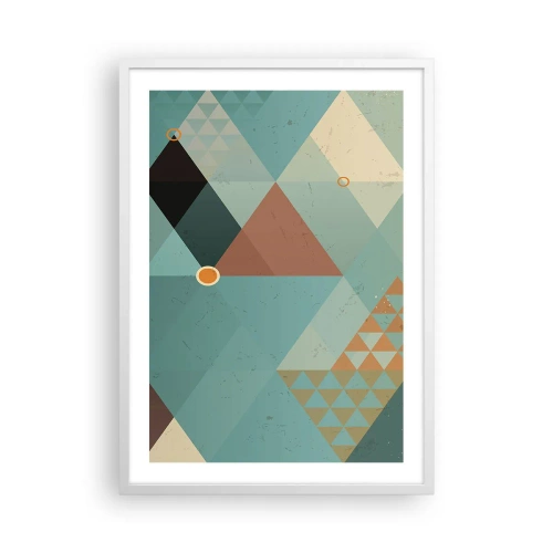 Plakát v bílém rámu - Jednota mnohosti, mnohost jednoty - 50x70 cm