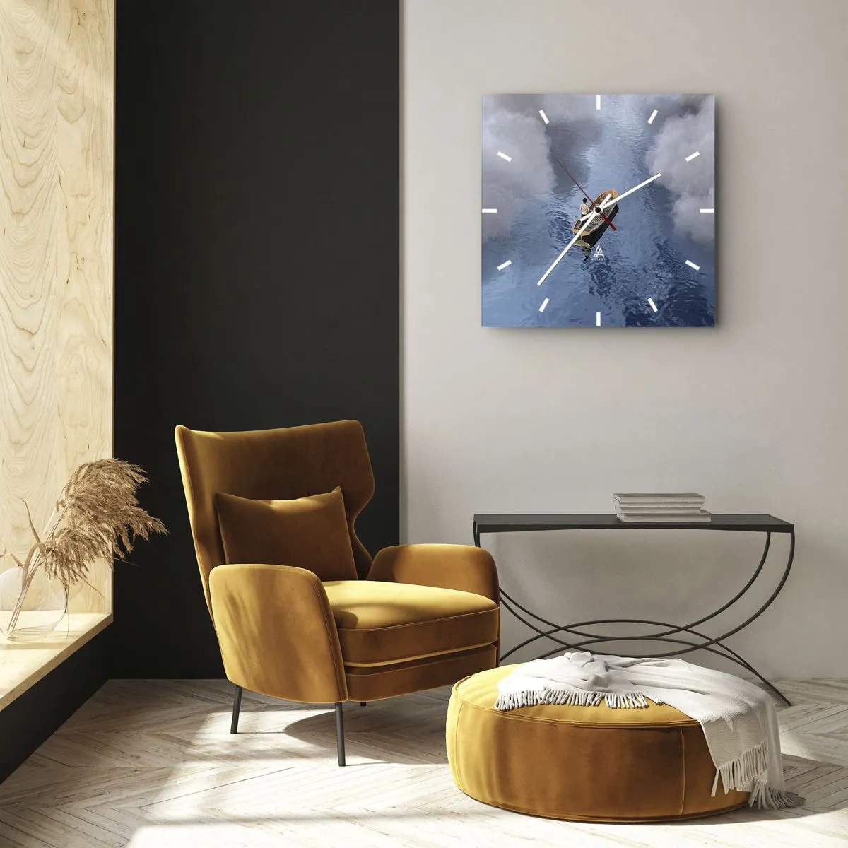 Nástěnné hodiny - Život – cesta – nejistota - 40x40 cm