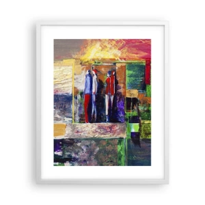 Plakát v bílém rámu - Vztahy a emoce - 40x50 cm