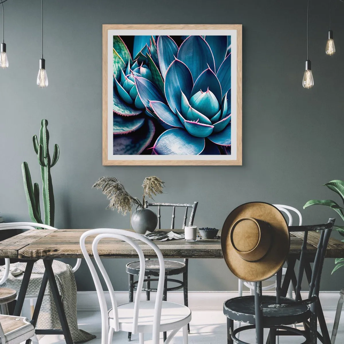 Plakát v rámu světlý dub - Vitální síla - 60x60 cm