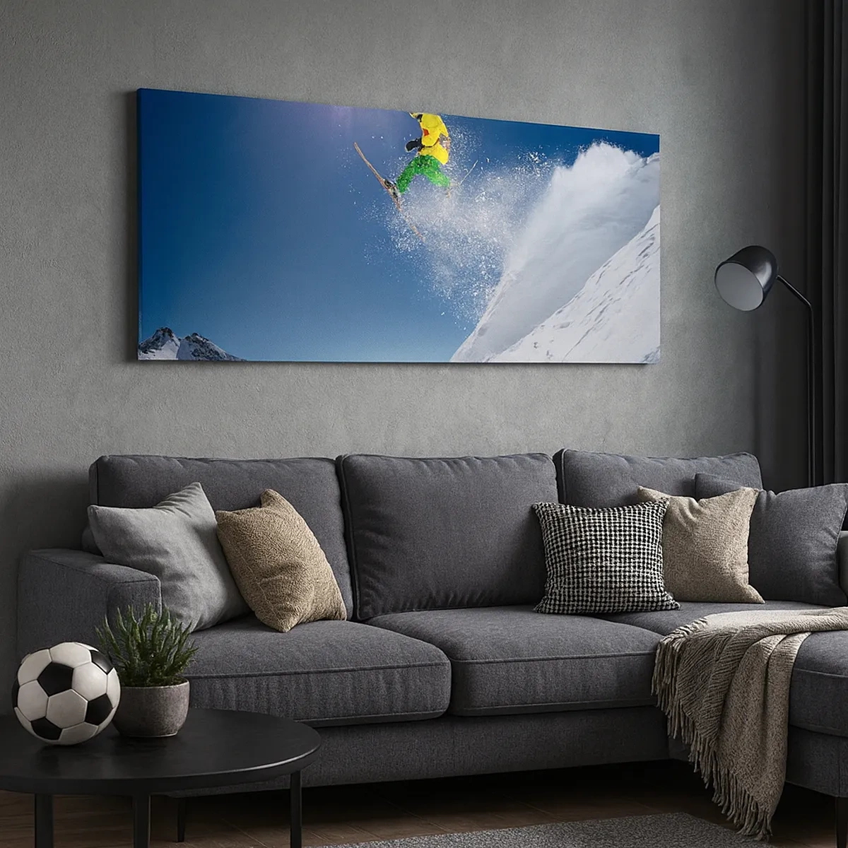 Obraz na plátně - Tančící s horami - 30x30 cm