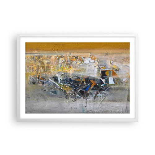 Plakát v bílém rámu - Všechno se podaří - 70x50 cm