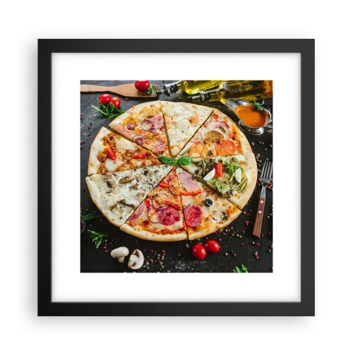 Plakát v černém rámu - Vějíř chutí - 30x30 cm