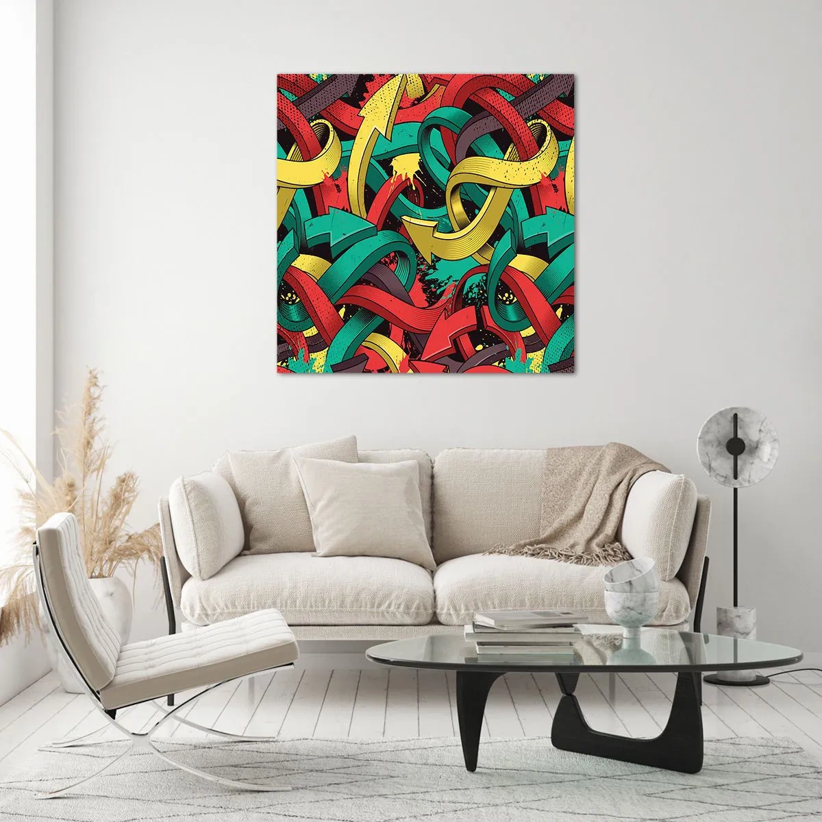 Obraz na skle - Kudy do cíle? - 40x40 cm
