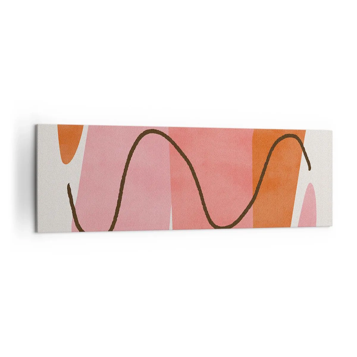 Obraz na plátně - Jemný pohyb forem - 160x50 cm