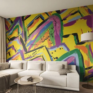 Fototapeta Premium Canvas - Až křičí radostí - Abstrakce, Kus, Malování - 400x280 cm