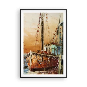 Plakát v černém rámu - Klidný návrat - 61x91 cm