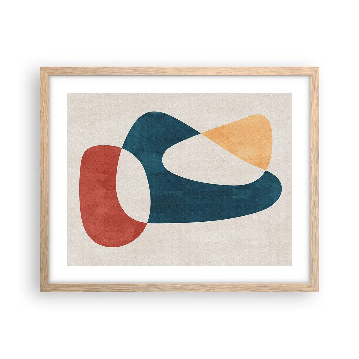 Plakát v rámu světlý dub - Vlivy a metamorfózy - 50x40 cm