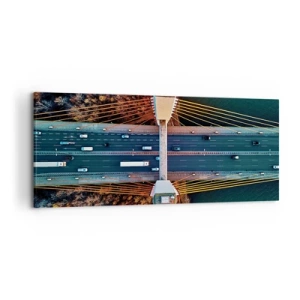 Obraz na plátně - Za vodami, za lesy - 120x50 cm