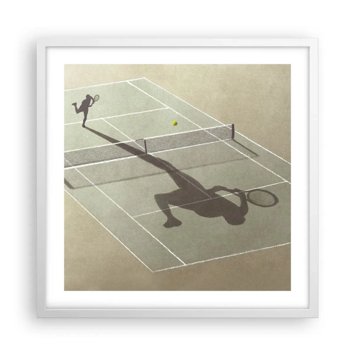 Plakát v bílém rámu - Dobývání sama sebe - 50x50 cm