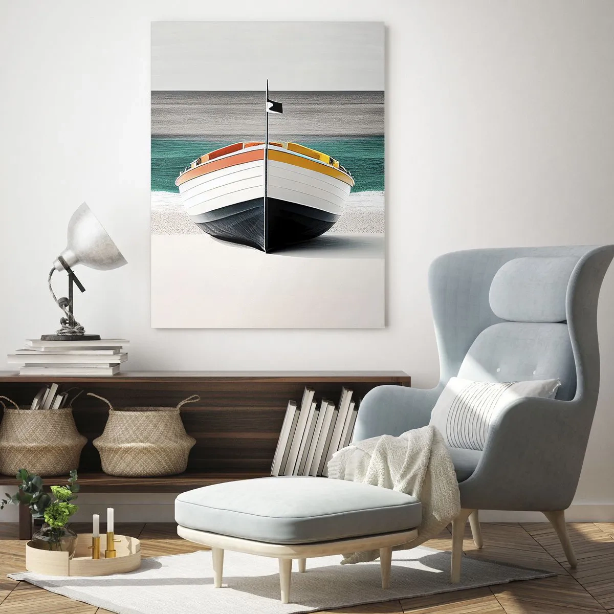 Obraz na skle - Na správném místě - 50x70 cm