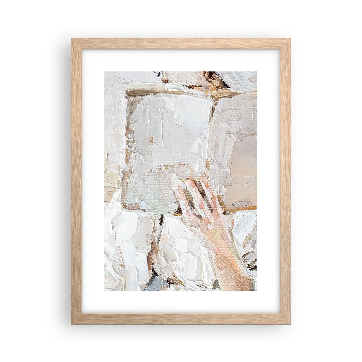 Plakát v rámu světlý dub - V jiném světě - 30x40 cm